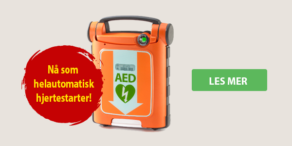 Powerheart G5 helautomatisk hjertestarter med bæreveske til kun 14.990,- eks. mva.